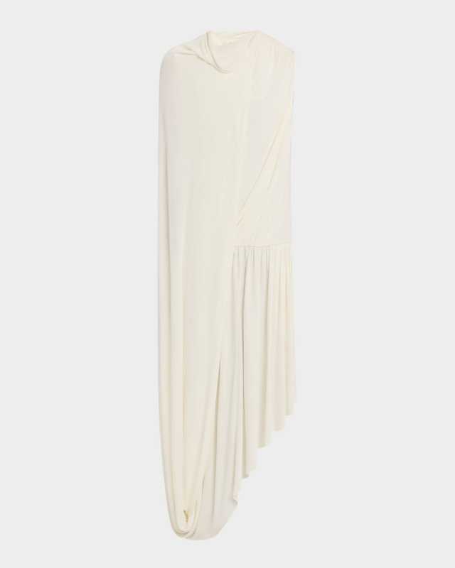 Jersey Draped Tail Dress